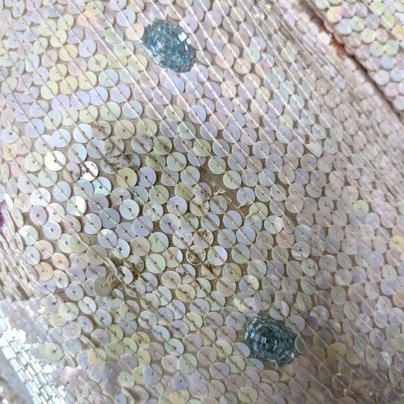 Vintage 90s Scala Silk Sequin Polka Dot Evening Jacket - Size M - Picture 4 of 10